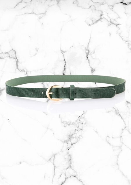 Glitter riem groen