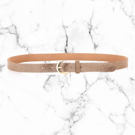 Gouden glitter riem