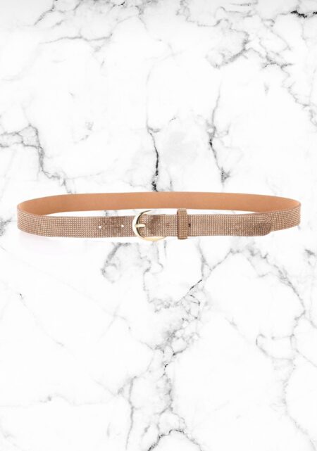 Gouden glitter riem