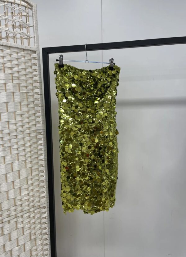 Glitterjurk groene paillette