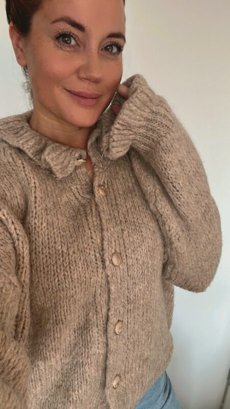 Ruche vest taupe - Afbeelding 2