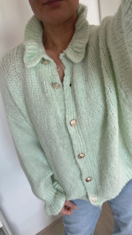 Ruche vest mintgroen - Afbeelding 3
