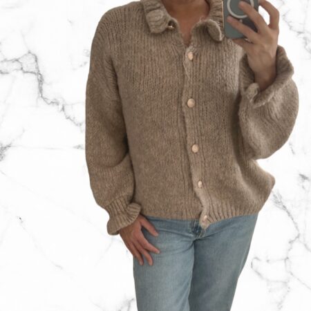 Ruche vest taupe