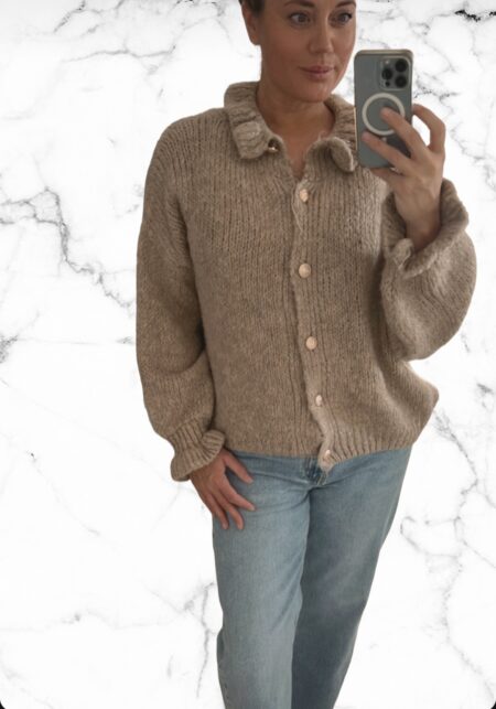 Ruche vest taupe