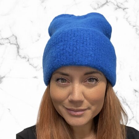 Warme wintermuts blauw
