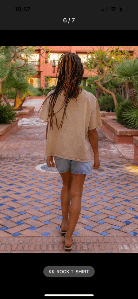 Beige t-shirt Rock - Afbeelding 3