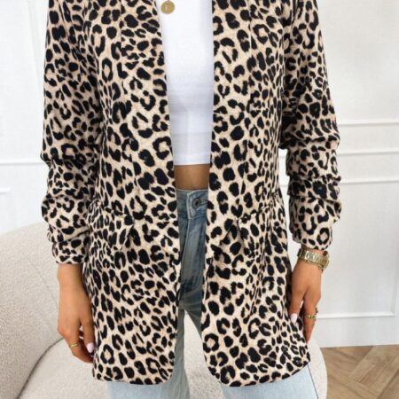 Leopard blazer