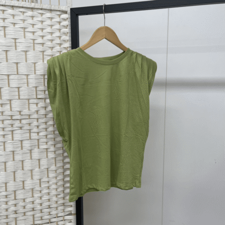Groene mouwloze top