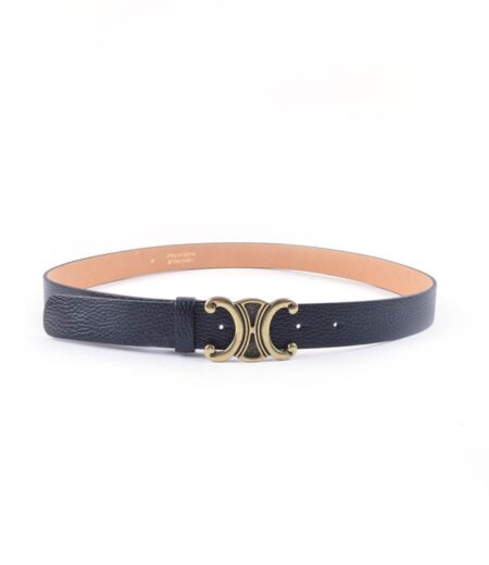 Leren zwarte riem Celina