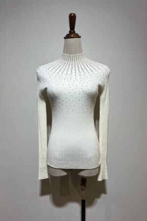 Witte glitter top