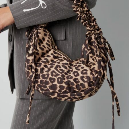 Leopard print tas