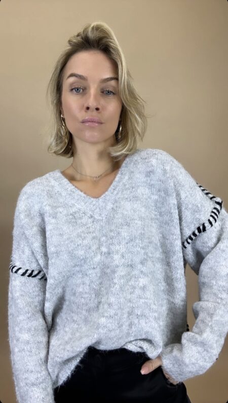 Grijze oversized sweater