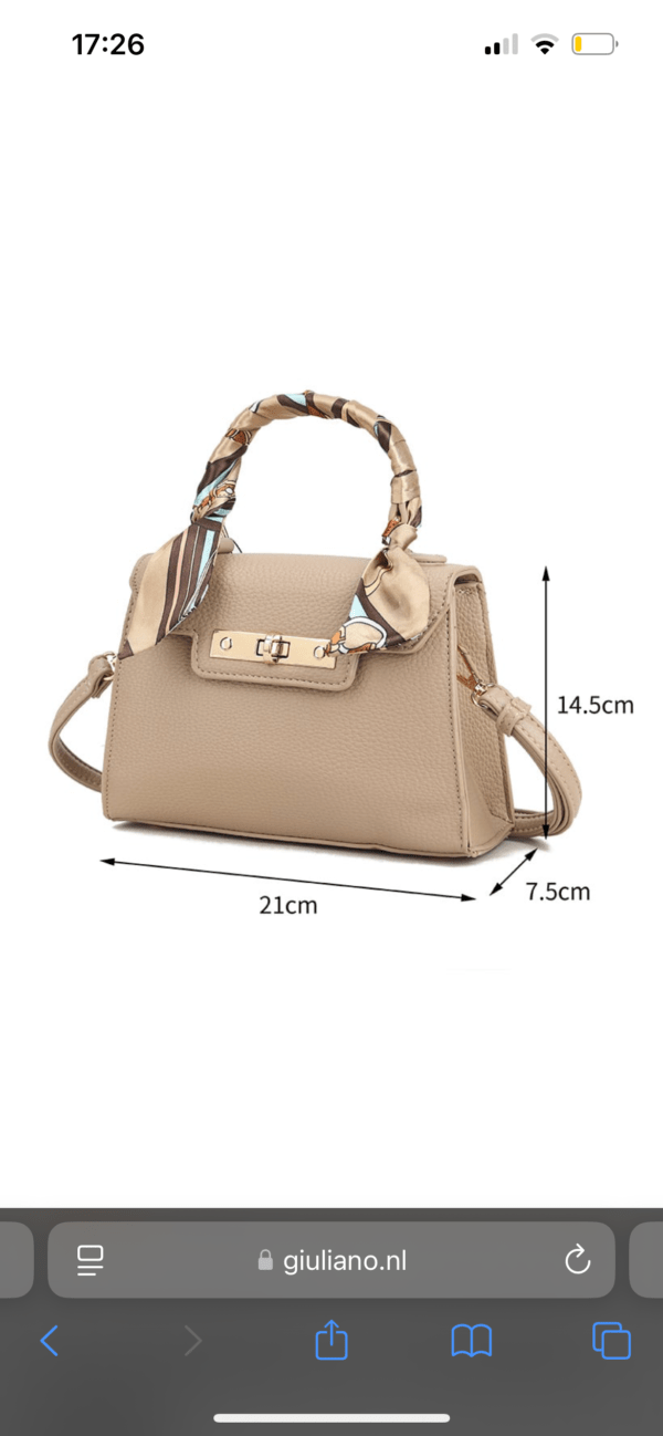 Mini Kelly bag taupe - Image 2