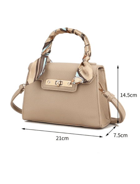 Mini Kelly bag taupe - Afbeelding 2