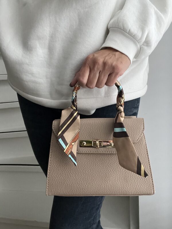 Mini Kelly bag taupe - Image 5