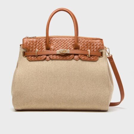 Naturel Bertha tas vegan leather