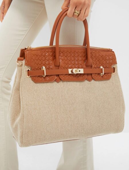 Naturel Bertha tas vegan leather - Afbeelding 3