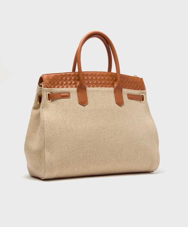 Naturel Bertha tas vegan leather - Afbeelding 2