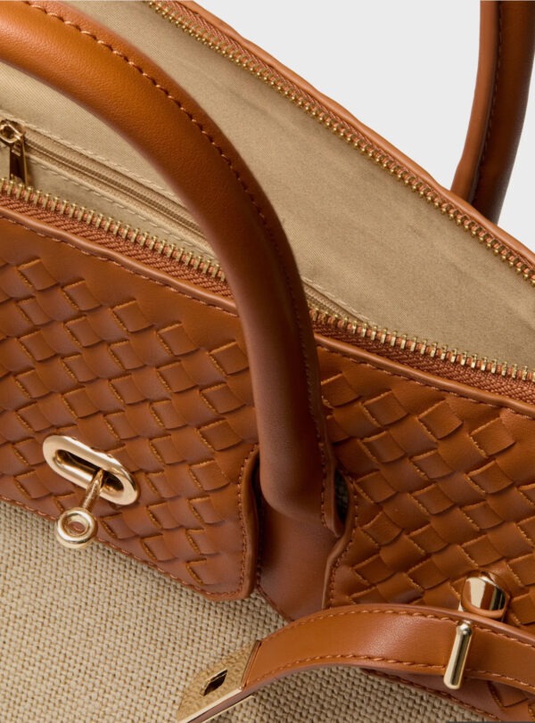 Naturel Bertha tas vegan leather - Afbeelding 4