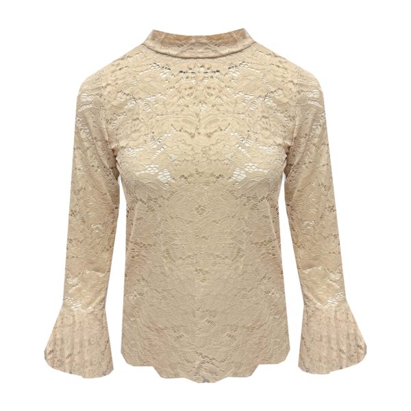 Beige kanten top - Afbeelding 2